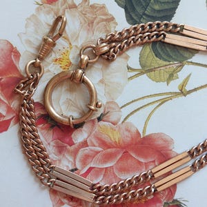 Antique Rose Gold Watch Chain in Amerikaner