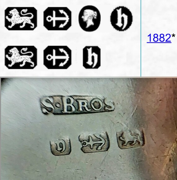 Victorian 1882 Rare Rectangular Silver Locket Wit… - image 13