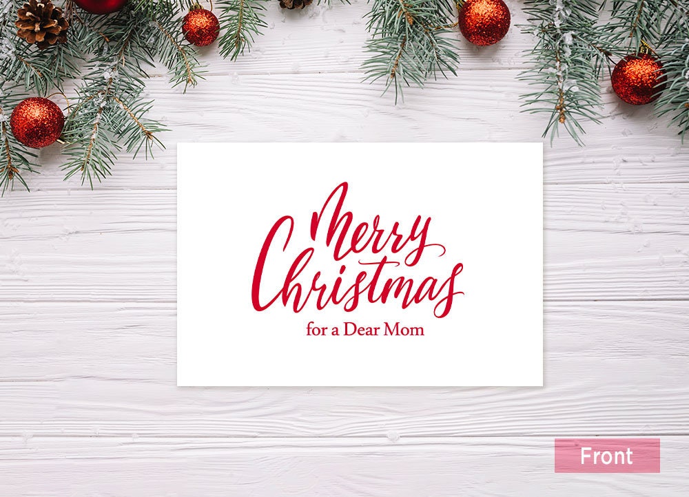 Merry Christmas Mom Card 
