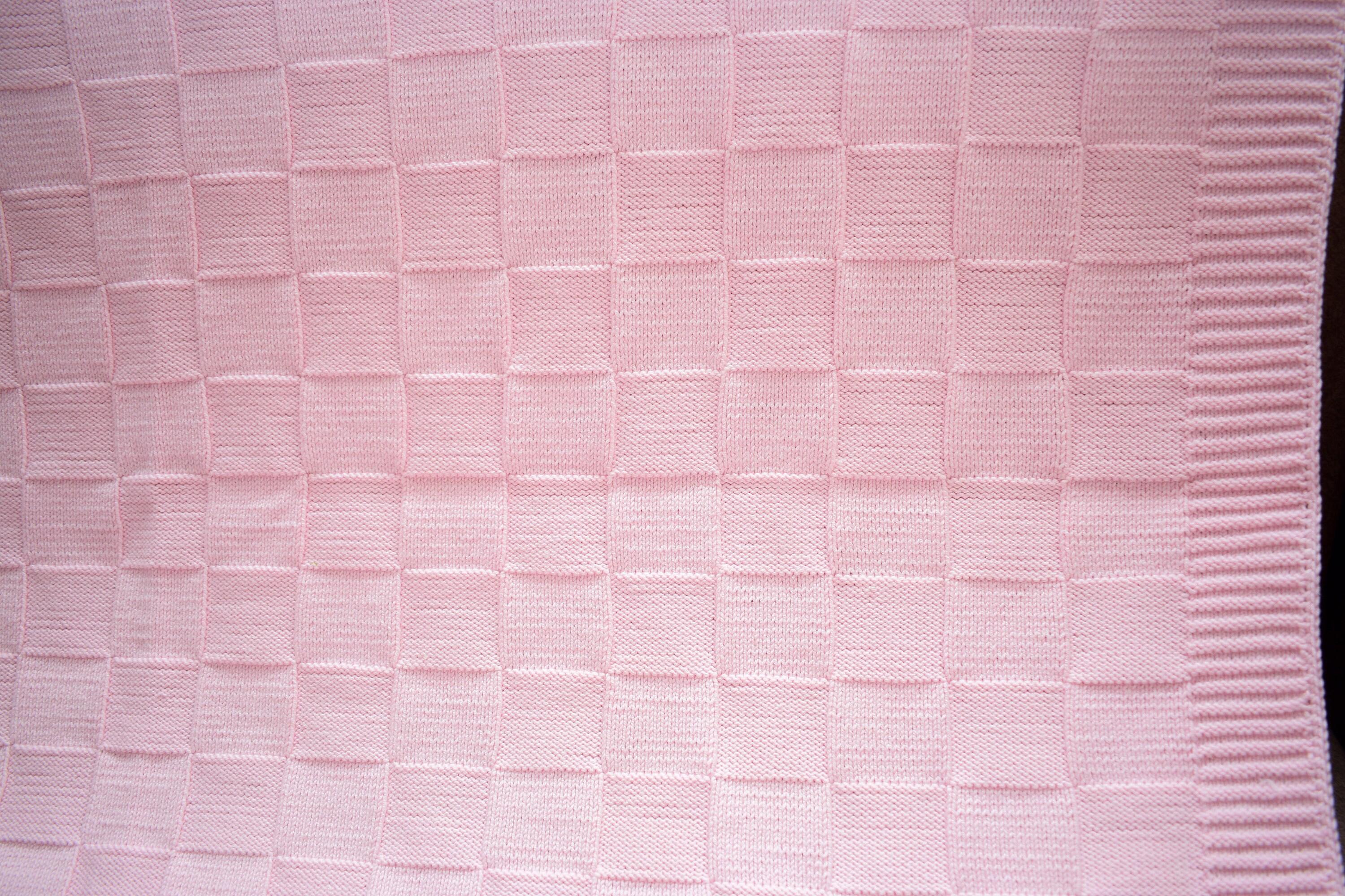 PDF Pattern knit baby pink blanket | Etsy