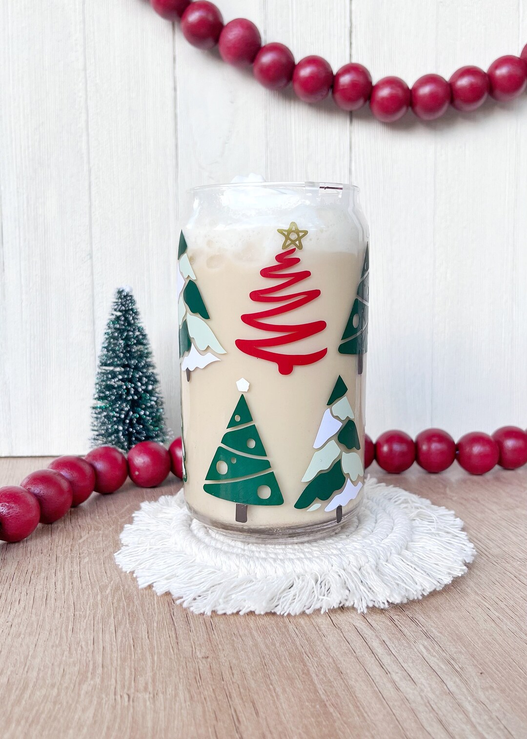 Christmas Tree Cup Cute Christmas Tree Cup Christmas Glass - Etsy