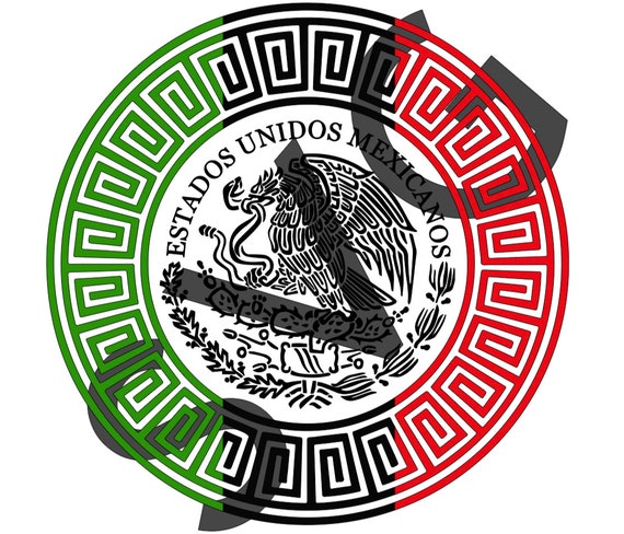 SVG Águila Azteca escudo de México - Etsy España