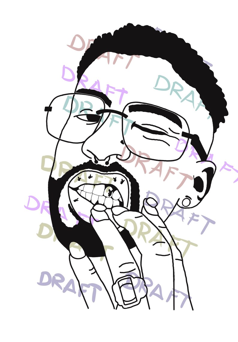 Download SVG & PNG Bad Bunny Playboy | Etsy