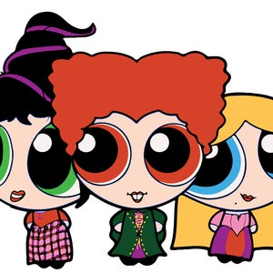 LAYERED SVG Power Puff girls SVG