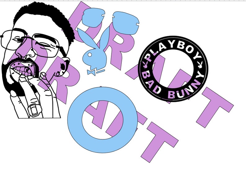 Download SVG BAD BUNNY starbucks cup kit | Etsy