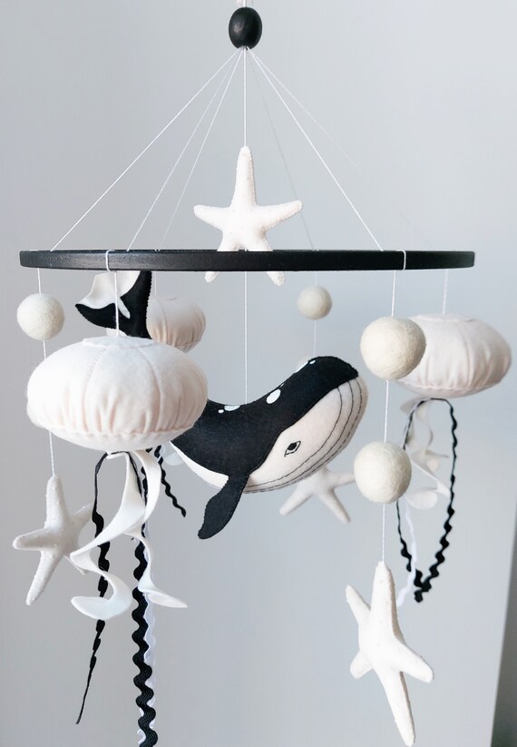 Montessori Crib Mobile, Ocean Theme Nursery, Nautical Nursery