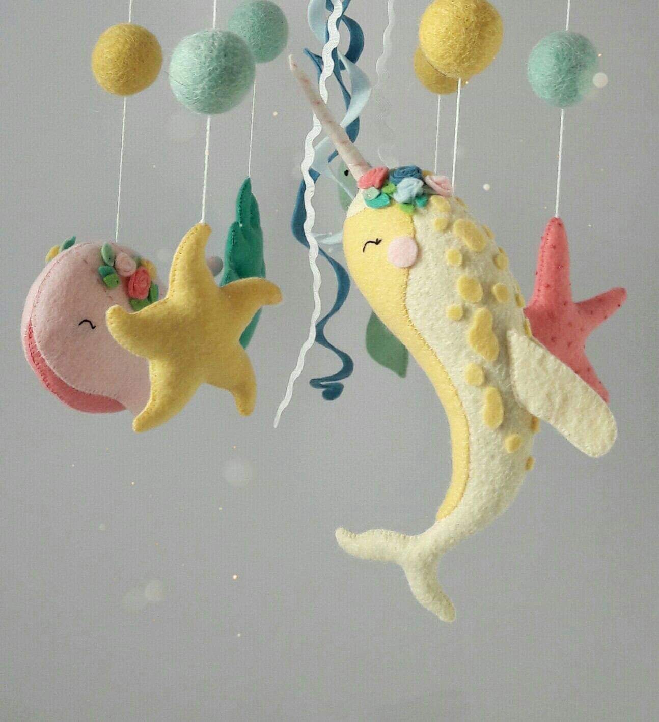 Felt Crib Mobile, Crib Mobile Nautical Style, Nautical Nursery Decor