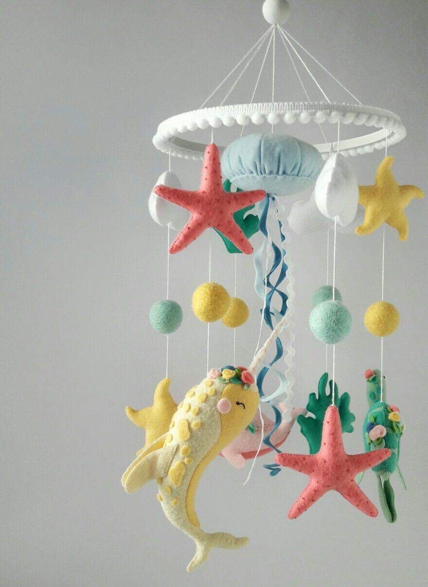 Felt Crib Mobile Crib Mobile Nautical Style Nautical Nursery Etsy