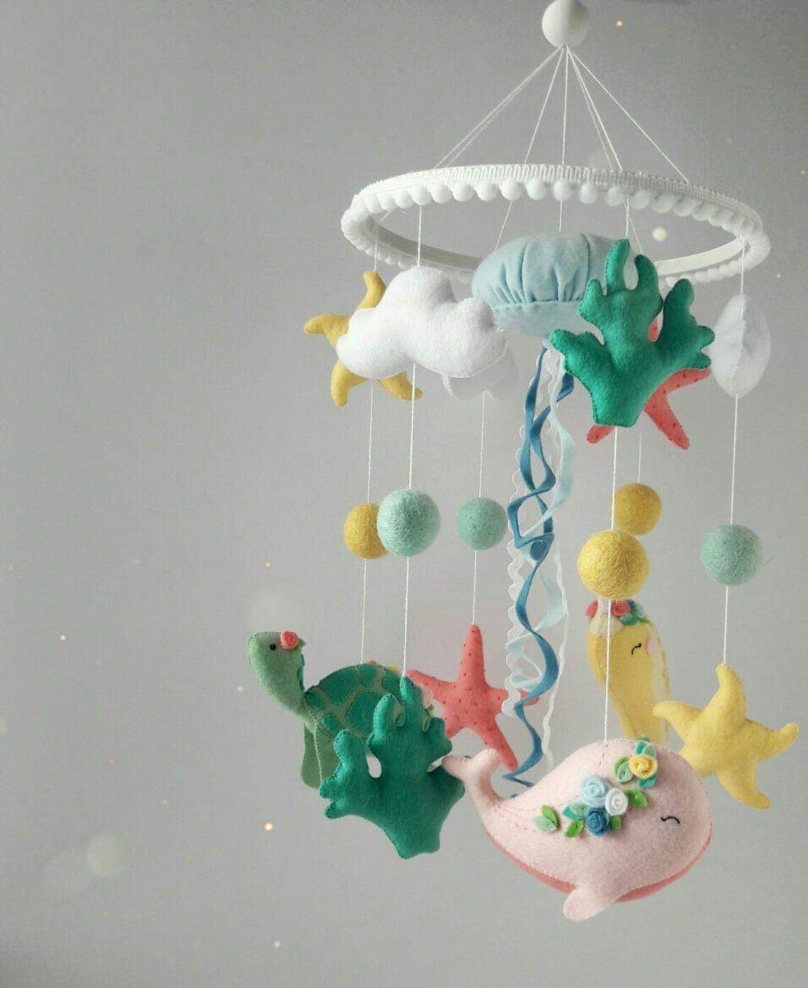 Felt Crib Mobile Crib Mobile Nautical Style Nautical Nursery Etsy