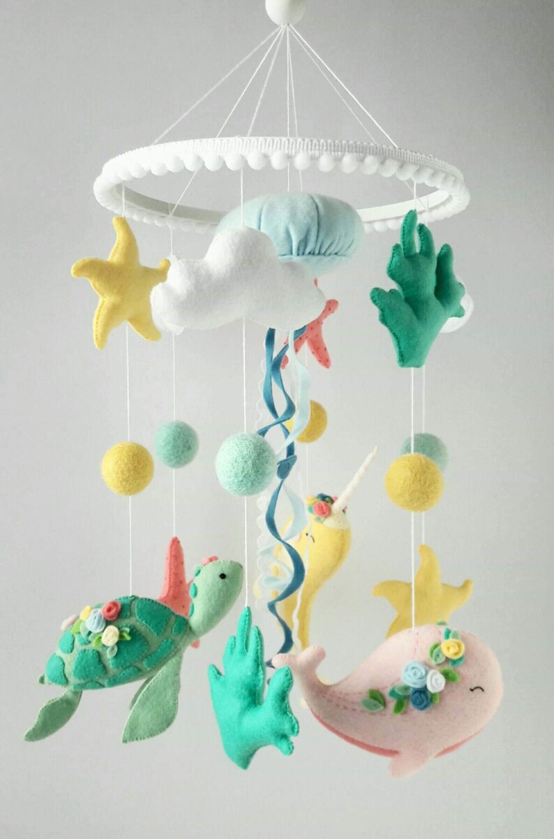 Felt Crib Mobile Crib Mobile Nautical Style Nautical Nursery Etsy