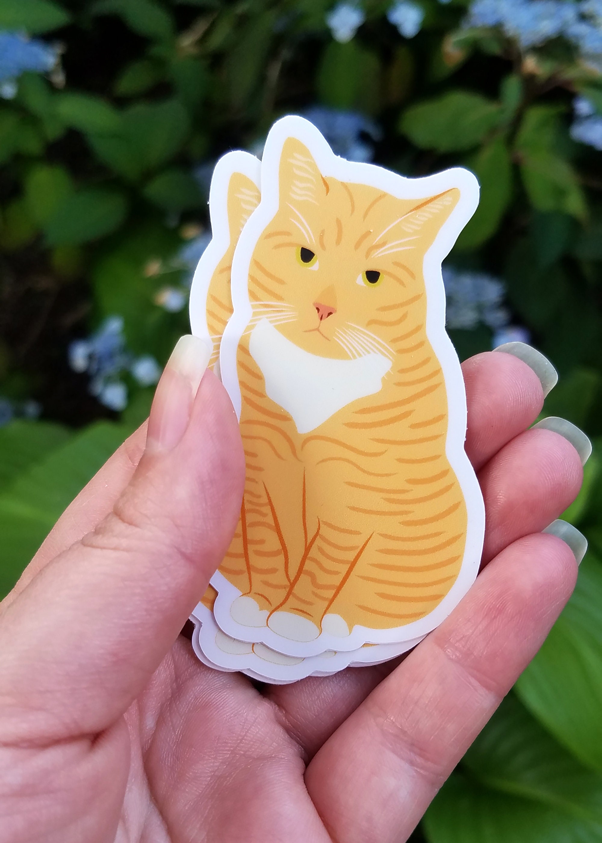 Orange Tabby Cat Sticker - Etsy