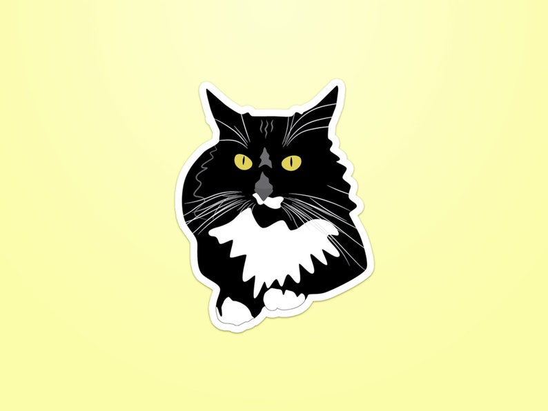 Tuxedo Cat Magnet image 1
