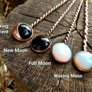 Moon Phase Hair Pin | Black and White Moon | Lunar Jewelry | Weird Hair Accessories | Metal Hair Sticks