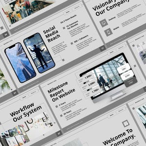 Modern Marketing PowerPoint Template | Clean Presentation Slides for Business Plans, Strategy & Creative Projects