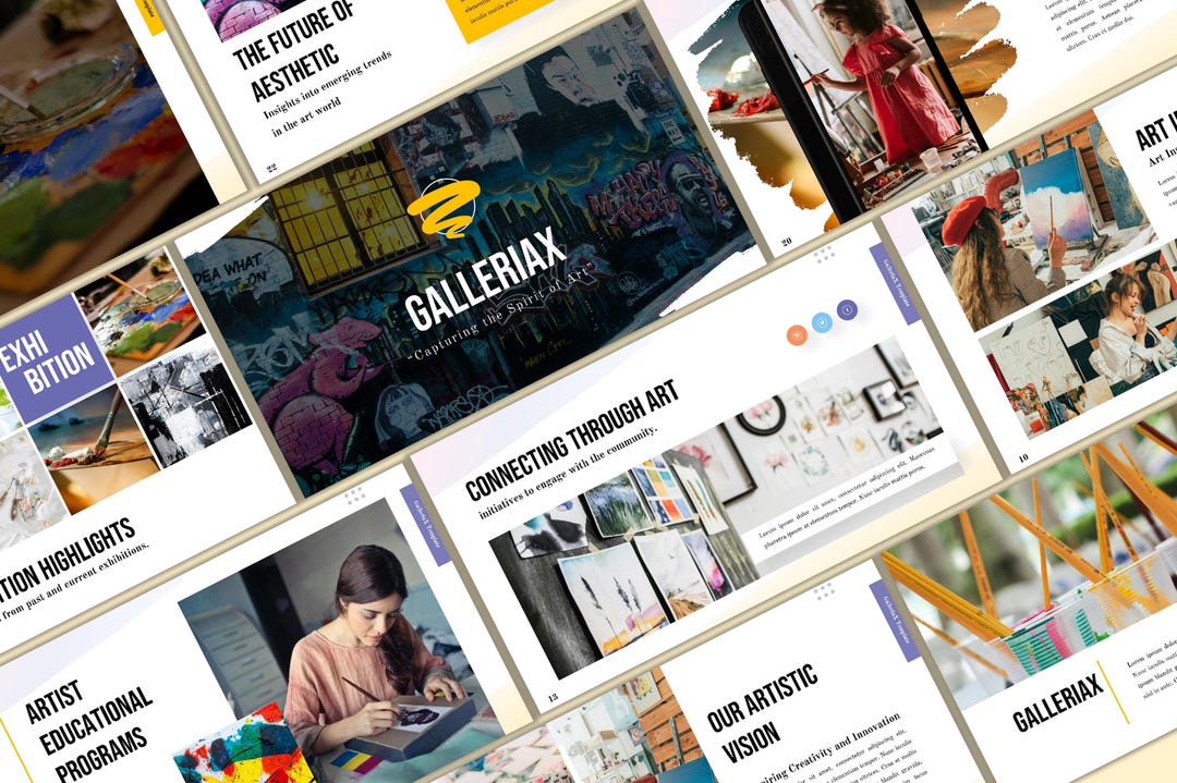 Pitch Deck Powerpoint Template Modern Creative Presentation for