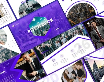 Corporate Pitch Deck PowerPoint Template | Business Presentation Slides | Modern & Editable Startup Deck | Professional PPTX