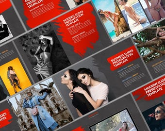 PowerPoint Pitch Deck Template | Business and Marketing Strategy Slides | Infographic Design & Professional Presentation Template