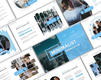 PowerPoint de minimalisme | Diapositives de présentation professionnelles | Pitch Deck modifiable pour les entreprises, les entreprises et les créateurs