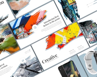Creative PowerPoint Template | Minimal Business Presentation Slides | Modern Pitch Deck for Company Profile
