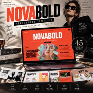 Novabold PowerPoint Template | Modern Business Presentation | Editable Slides | Pitch Deck | Marketing, Corporate, Startup, Branding
