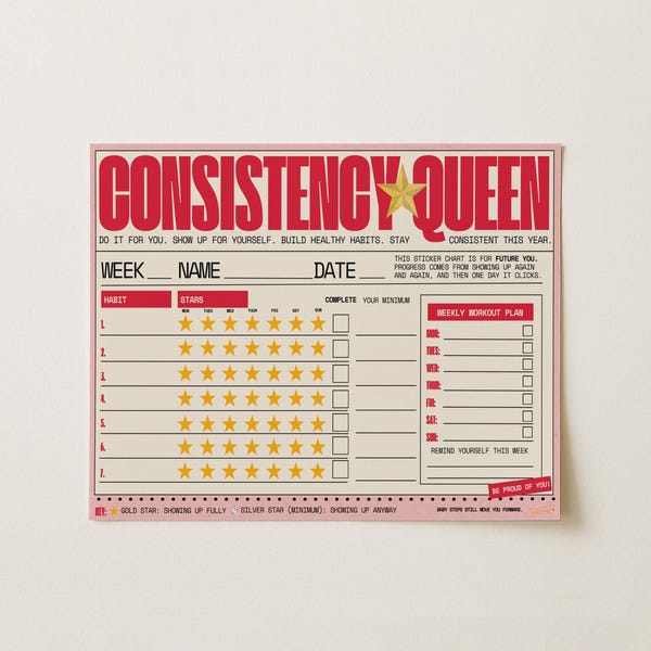 Adult Sticker Chart - Etsy