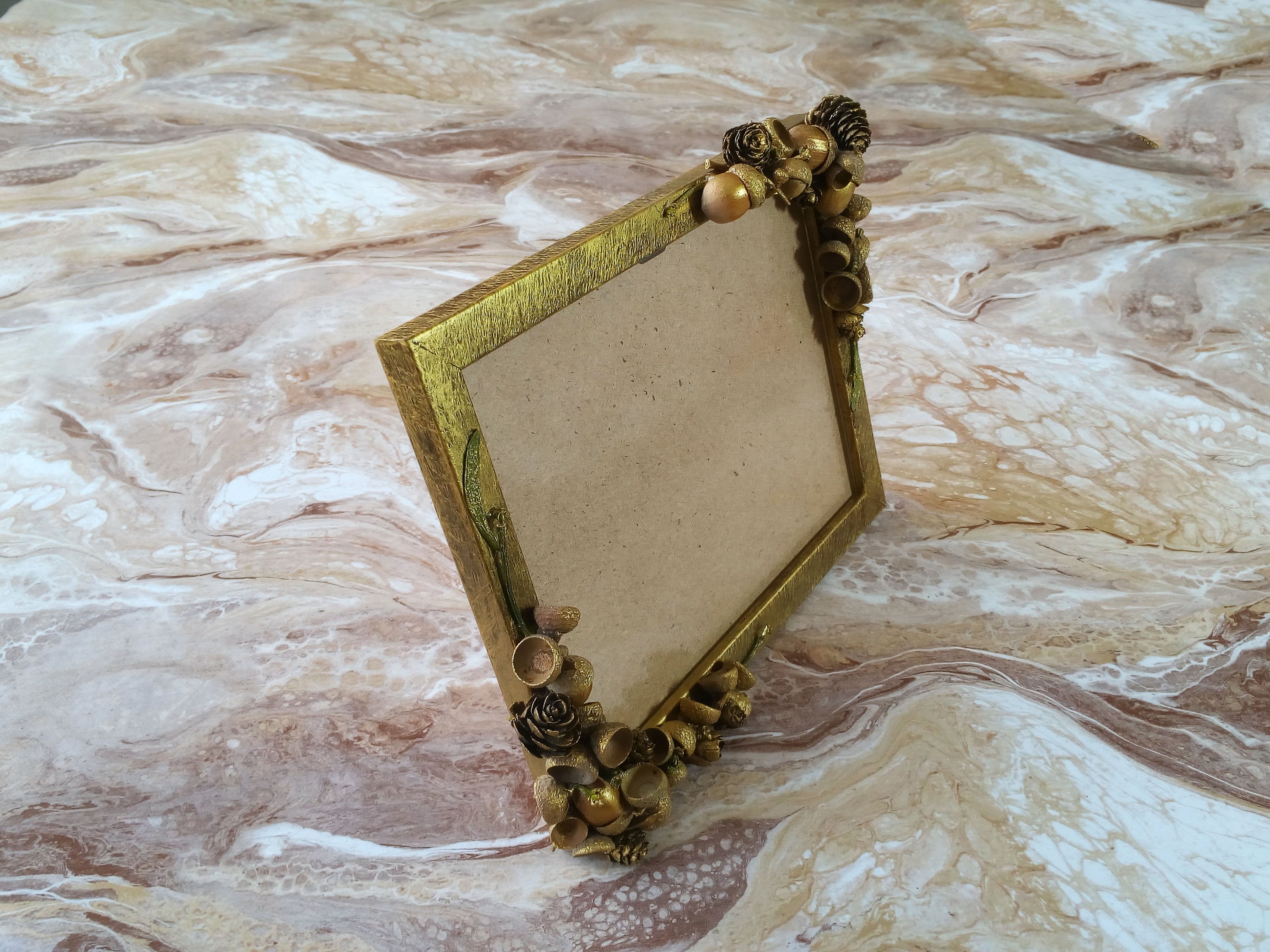 Unique Picture Frame Rustic Photo Frame 6x8 Frame Gold Etsy
