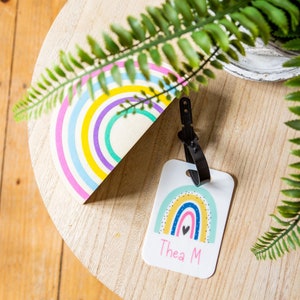 Étiquette de sac d’école - Étiquette de bagage - Étiquette nominative pour enfants - Étiquette nominative pour enfants - Étiquette de bagage personnalisée - Étiquette d’identification - Étiquette de sac pour enfants