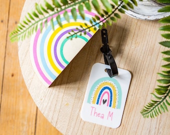 School Bag Tag - Luggage Tag - Childrens name tag - Kids name tag - Personalised luggage tag - Identification Tag - Childrens bag tag