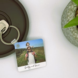 Personalised Photo Keyring for Dad, Daddy Keyring, Father&#39;s Day Gift, Father&#39;s Day, Dad Gift, Daddy Gift, Grandad Gift, Gift for Him