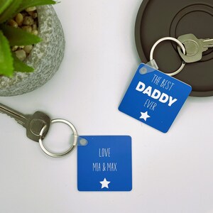 Personalised Keyring for Dad, Daddy Keyring, Father&#39;s Day Gift, Father&#39;s Day, Dad Gift, Daddy Gift, Grandad Gift, Gift for Him