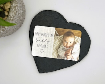 Personalised Photo Wallet Card, Aluminum Keepsake Gift for Dad