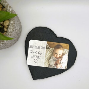 Carte de portefeuille photo personnalisée pour papa, carte photo personnalisée en aluminium, cadeau souvenir en métal, carte photo papa, cadeau de fête des pères