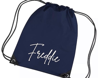 Personalised Gym Sack, Girls Back To School Drawstring Bag PE, Gym Sack, Gym Bag