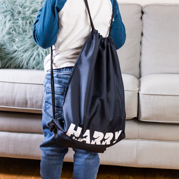 Personalised Gym Bag Back to School Drawstring Bag P.E Gym Bag Etsy Canada