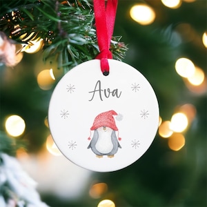 Personalised Christmas Bauble, Ceramic hanging bauble, christmas bauble, christmas ornament, christmas decoration, personalised bauble