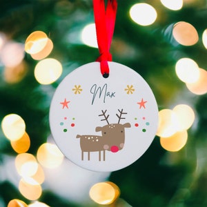 Personalised Christmas Bauble, Ceramic hanging bauble, christmas bauble, christmas ornament, christmas decoration, personalised bauble