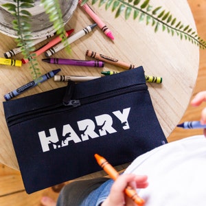 Personalised Pencil Case, School Supplies, Gift for kids image 1