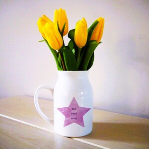 Vase for Mum, Flower Vase, Ceramic Vase, Personalised Vase, Mothers Day Gift, Mothers Day Vase, Gift for Mum, Nanny Vase, Nanny Gift