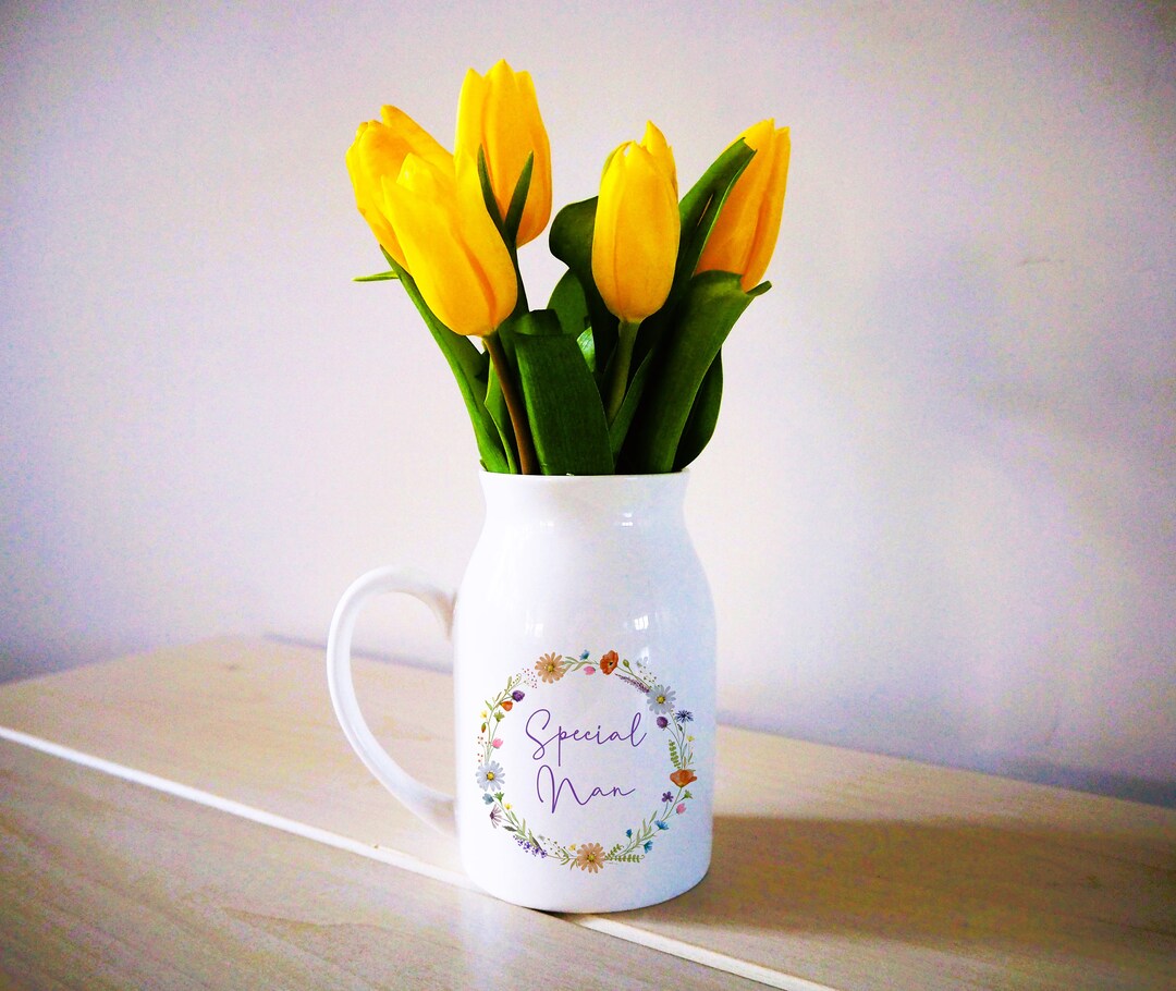 Vase for Mum, Flower Vase, Ceramic Vase, Personalised Vase, Mothers Day