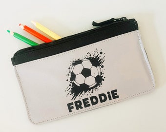 Personalised Football Pencil Case, School Supplies, Football Gift for Kids