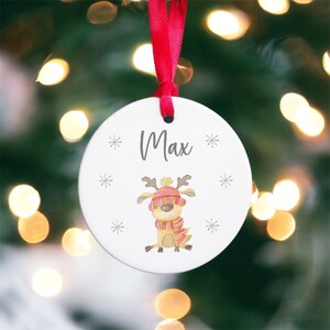 Personalised Christmas Bauble, Ceramic hanging bauble, christmas bauble, christmas ornament, christmas decoration, personalised bauble