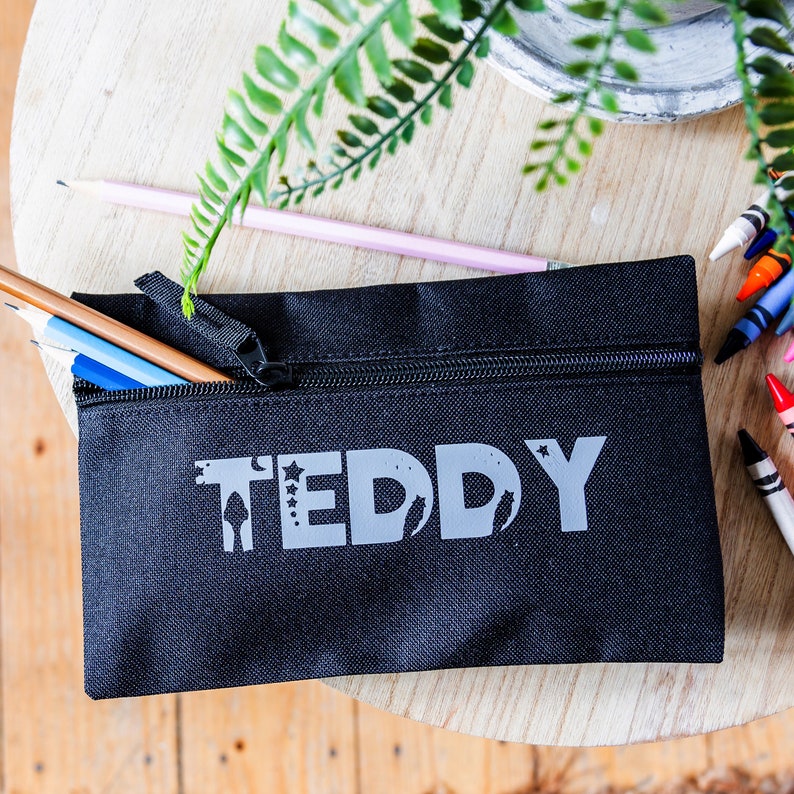 Personalised Pencil Case, School Supplies, Gift for kids image 4