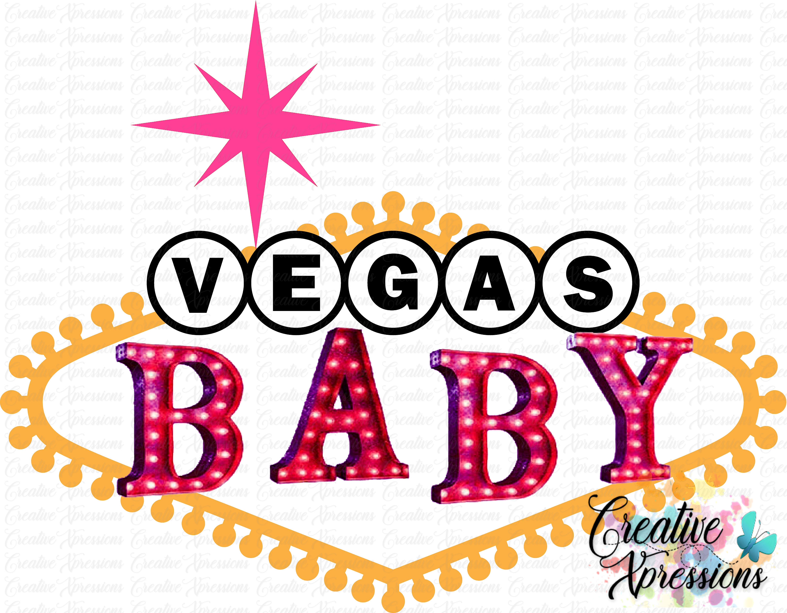 Vegas Baby Png & Jpg Instant DIGITAL Download PNG for Etsy