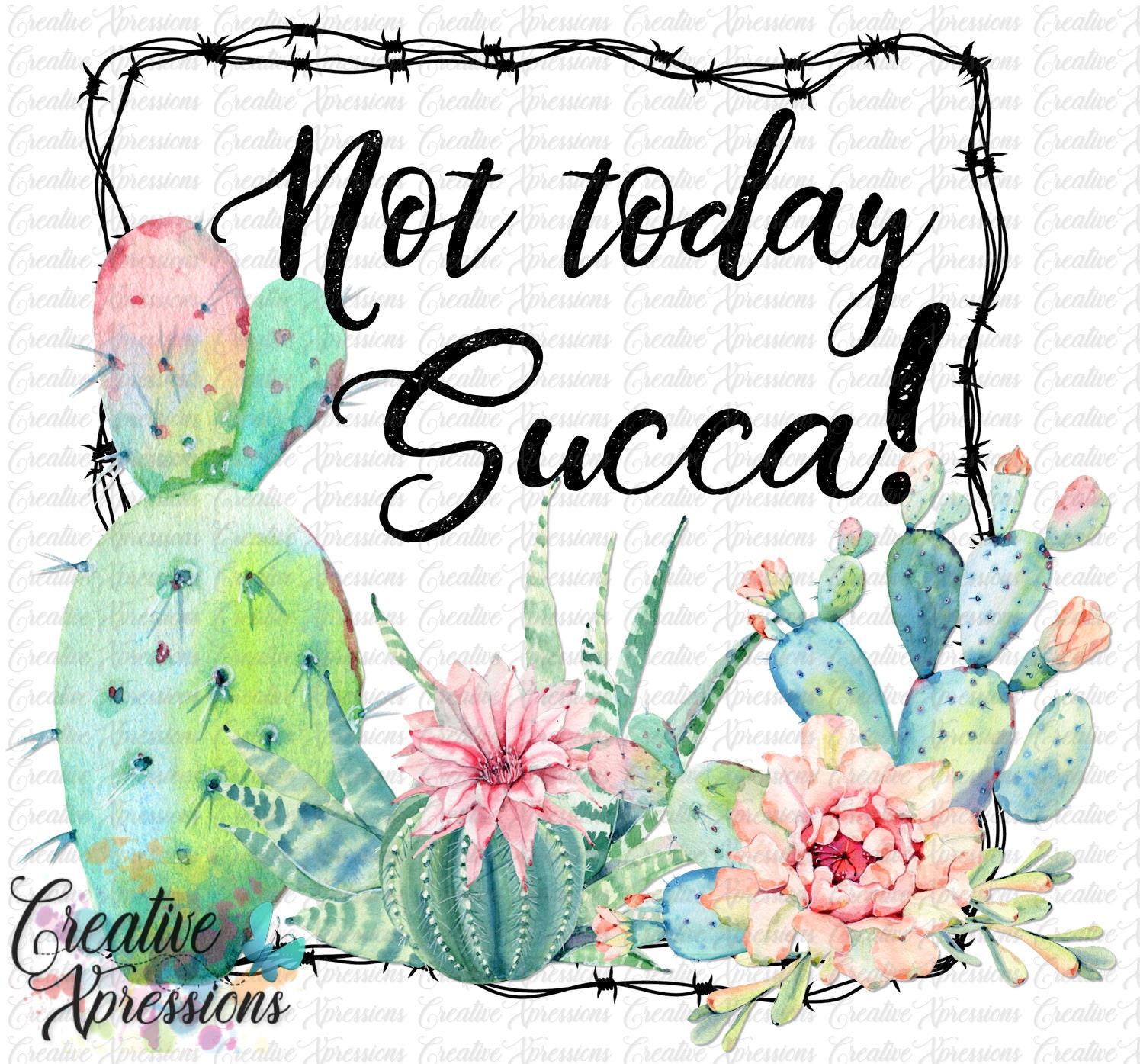 Not today succa cactus png succulent download free hugs  etsy
