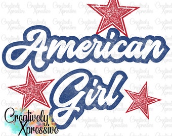 American Girl PNG, 4th of July JPG, American Babe png, Patriotic jpg, Fourth of July png, 4th of July printable Files, Independence Day png