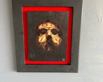 Jason Voorhees (Friday the 13th) wood burning