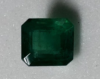Emerald Cut Faceted Loose Gemstone 2.35 Cts 100/% Natural Zambian Emerald Octagon Cut Gemstone 6.60X9X4.60mm