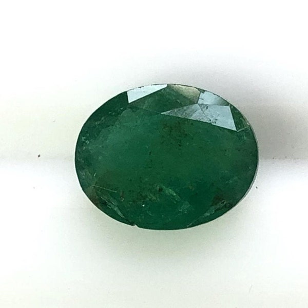 Certifed 7.10x9.00x4.30MM Natural Emerald Faceted oval Gemstone Loose Emerald Oval Faceted gemstone AAA+ Qualité Prix par pierre