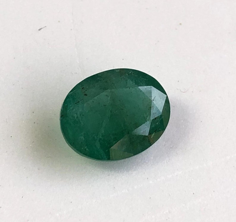 Certified 7.70x9.00x4.30MM Natural Emerald Faceted oval Gemstone Loose Emerald Oval Faceted gemstone AAA Price Per Peice Quality Emerald