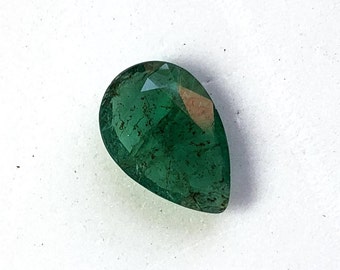 Certified 8.30x12.40x3.30MM Natural Emerald Faceted PEAR Gemstone Loose Emerald PEAR Faceted gemstone AAA+ Quality Emerald- Price Per Peice